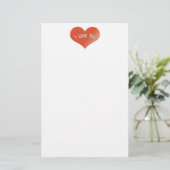 Papeterie je t'aime coeur (Debout devant)