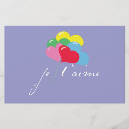 Papeterie Je' taime (Je t'aime) (Devant)