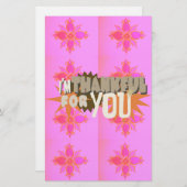 Papeterie Je vous remercie : Une expression sincère (Devant / Derrière)