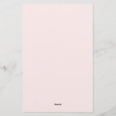 Papeterie Jeu de devinette de mariage à ruban rose (Dos)