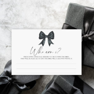 Papeterie Jeu de mariage à l'arc noir Qui suis-je