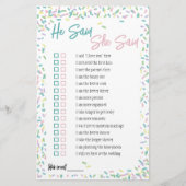 Papeterie Jeu de société Glaces et Sprinkles Il a dit, Elle  (Devant)