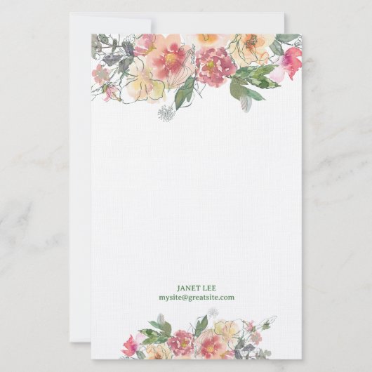 Papeterie Joli Art Flower Peach (Devant)