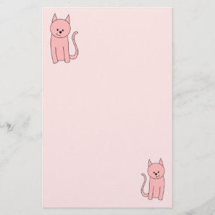 Papeterie Joli chat rose