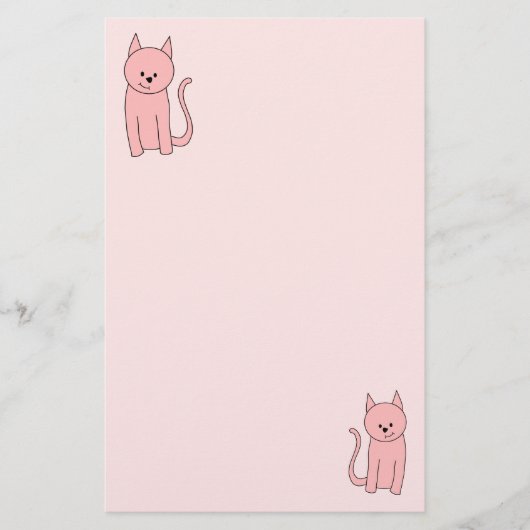 Papeterie Joli chat rose (Devant)