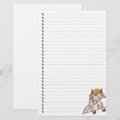 Papeterie Joli Dessin Cartoon Vache Linked Animal Papier (Devant / Derrière)