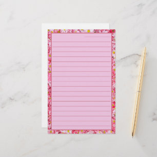 Papeterie Joli et Joli rose floral Linne