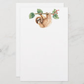 Papeterie Joli fentes accroché à l'aquarelle vers le bas (Devant / Derrière)