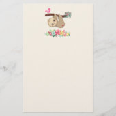 Papeterie Joli fentes Brown accrochées à l'envers (Devant)