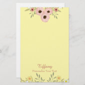 Papeterie Joli floral (Devant / Derrière)