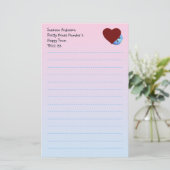 Papeterie Joli papier à lettres pour des enfants (Debout devant)