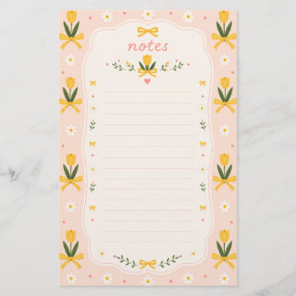 Papeterie Joli papier à lettres Tulipe Stationery