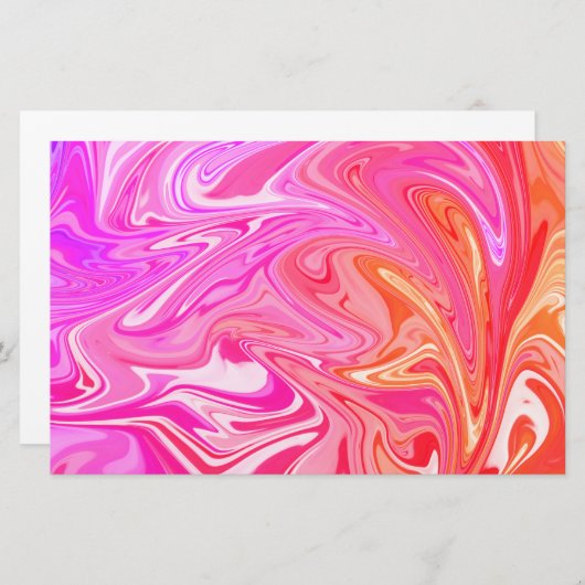 Papeterie Joli Pastel Rainbow Swirl (Devant / Derrière)