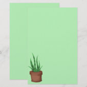 Papeterie Joli Plante pointé (Devant / Derrière)