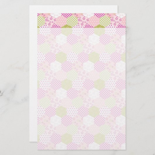 Papeterie Joli revêtement en crépi vert rose pastel (Devant / Derrière)