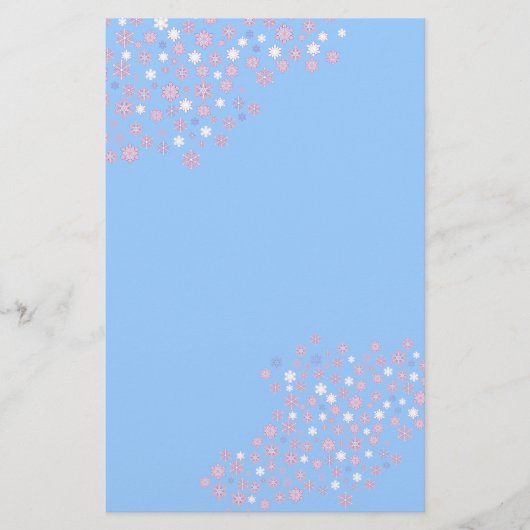 Papeterie Joli Snowflakes d'hiver (Devant)
