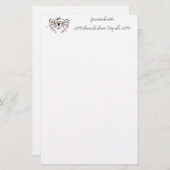 Papeterie Joli visage de furet de dessin (Devant / Derrière)