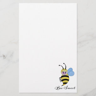 Papeterie Jolie Abeille Aquarelle Avec Un Bon Sourire
