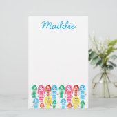 Papeterie Jolie aquarelle filles fun funky (Debout devant)