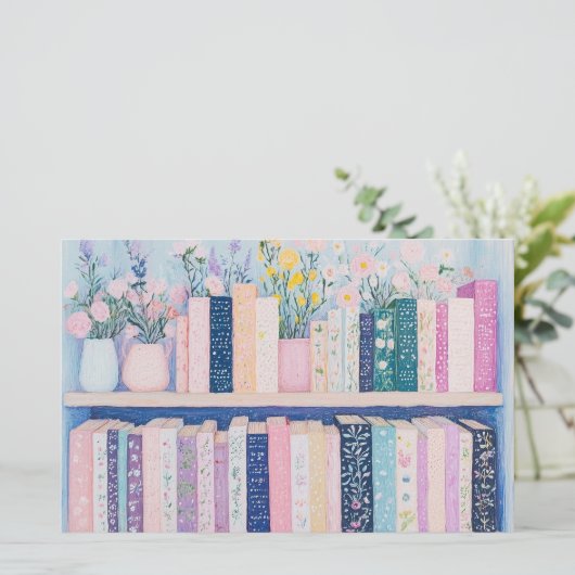 Papeterie Jolies fleurs et livres (Debout devant)