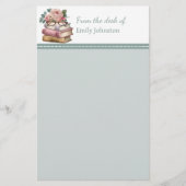 Papeterie Jolies Livres Sage Green Personnalisé (Devant)