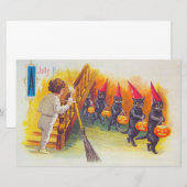 Papeterie Jolly Halloween (Chats noirs) (Devant / Derrière)