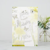 Papeterie jonquilles vintage (Debout devant)