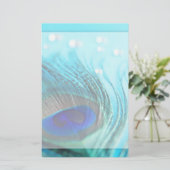 Papeterie Joyaux Turquoises Chic Peacock (Debout devant)