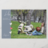 Papeterie Joyeuse Saint-Valentin Photo de script moderne (Devant)