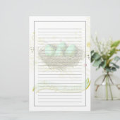 Papeterie Joyeuses Pâques ! - Nid d'oiseaux avec les oeufs (Debout devant)