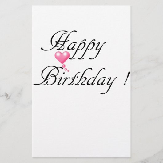 Papeterie Joyeux Amour d'anniversaire (Devant)