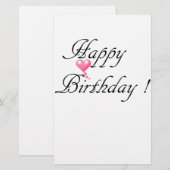 Papeterie Joyeux Amour d'anniversaire (Devant / Derrière)