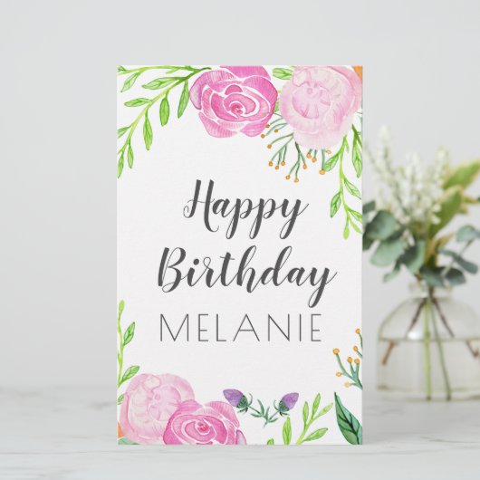 Papeterie Joyeux anniversaire (Debout devant)