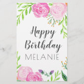 Papeterie Joyeux anniversaire (Devant)