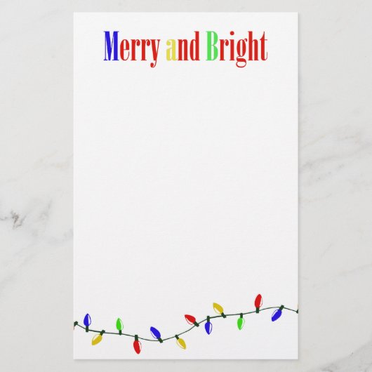 Papeterie Joyeux et brillants feux de Noël (Devant)