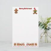 Papeterie Joyeux Gingerbread Cookies Avec Train De Noël (Debout devant)