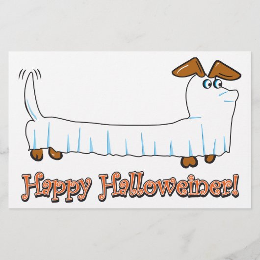 Papeterie Joyeux Halloween Dachshund (Devant)