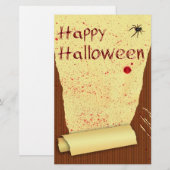 Papeterie Joyeux Halloween Fond d'écran Sanglant (Devant / Derrière)