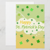 Papeterie Joyeux Jour de la Saint Patrick 1 (Devant / Derrière)