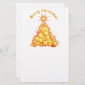 Papeterie Joyeux Noël Arbre d'or Thunder_Cove (Devant / Derrière)