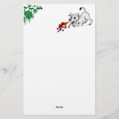 Papeterie Joyeux Noël ! Chiot avec Bell et Ball (Dos)