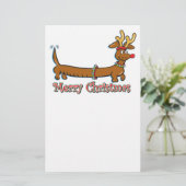 Papeterie Joyeux Noël Dachshund (Debout devant)