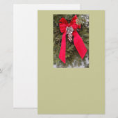 Papeterie Joyeux Noël Red Bow (Devant / Derrière)