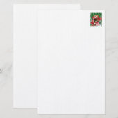 Papeterie Joyeux Noël Rouge Blanc Papier (Devant / Derrière)