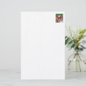 Papeterie Joyeux Noël Rouge Blanc Papier (Debout devant)