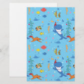 Papeterie Joyeux Noël Shark (Devant / Derrière)