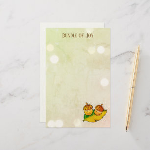 Papeterie Joyeux paquet de glands d'automne pour jumeaux Bab