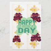 Papeterie Joyeux Saint Patrick's Day Lovely Art Print (Devant / Derrière)