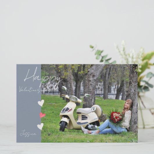 Papeterie Joyeux Valentin`s Day Modern Script photo (Debout devant)