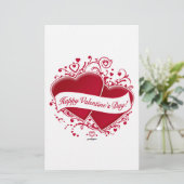 Papeterie Joyeux Valentine ! Red Hearts (Debout devant)